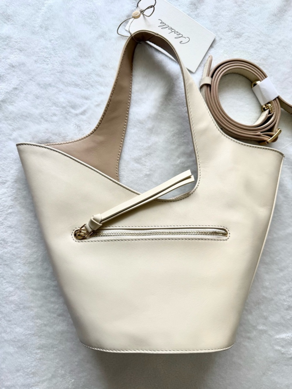 Cleobella Mini Astrid Crossbody Bag – Ivory | Brand New with Tags - Picture 5 of 9